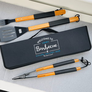 Personalised Welcome Barbecue Tool Set