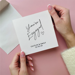 Personalised You`re Engaged Engagement Card